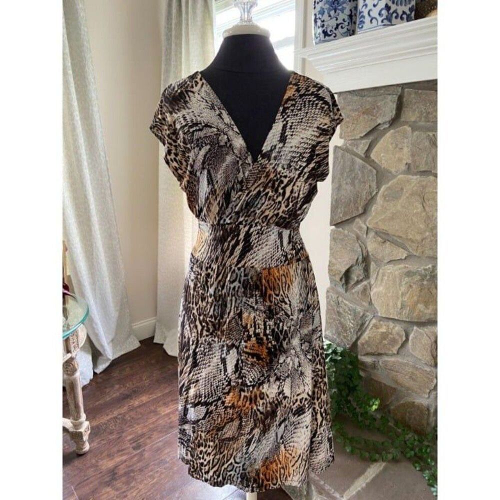 Sharon London Animal Print Dress (Small/Medium)